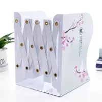 书立架可伸缩少女心折叠书架简易桌上学生韩版书夹子高中生放书架 浅绿猫