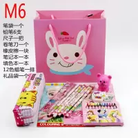 开学季儿童学习用品大礼包中学生文具套装礼盒文具幼儿园奖品 M6女款