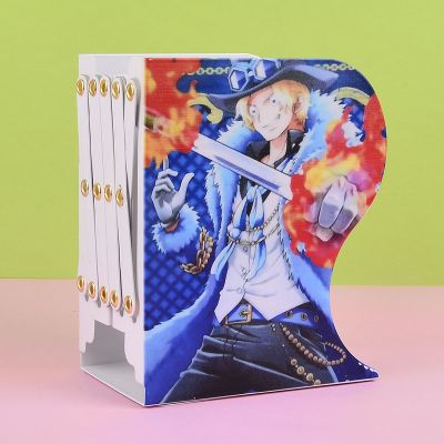 海贼王乔巴书立架铁质靠档可伸缩书靠书夹书架金属文件框挡板加厚 大号-+萨博