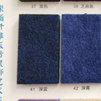 彩色幼儿园定制毛毡板墙贴作品展示板软木板照片墙墙板留言板墙毡 深青 80cm*120cm