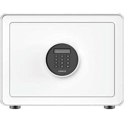 家有品保险箱 家用 防唛保险柜家用小型30cm指纹密码箱衣柜隐形入墙办公防盗全钢床头柜保管箱 密码款白色
