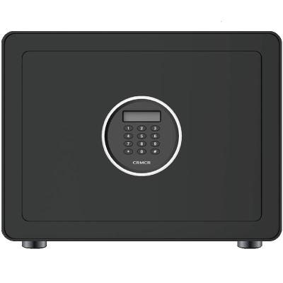 家有品保险箱 家用 防唛保险柜家用小型30cm指纹密码箱衣柜隐形入墙办公防盗全钢床头柜保管箱 密码款黑色