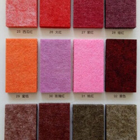 定制毛毡板彩色软木板照片墙背景墙幼儿园作品展示板公告栏留言板 玫瑰红 60cm*120cm