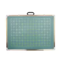 供应挂式五线谱教学黑板 划线黑板 磁性田字格绿板尺寸可定做 50*70米字格 1笔+1擦+1粉笔+1夹+4磁扣