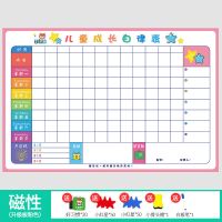 儿童成长自律表奖励墙贴家用小学生幼儿生活好习惯计划表自律神器 磁性升级版自律表(粉色)