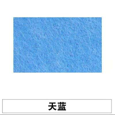 定制彩色背胶毛毡板软木板墙贴墙毡照片墙背景板幼儿园展示公告板 天蓝 60*120cm