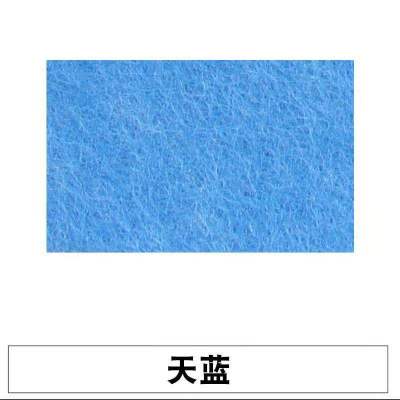 幼儿园毛毡板彩色软木板吸音板照片墙贴作品展示公告栏留言板墙毡 天蓝 60*120cm*9mm[魔术贴]