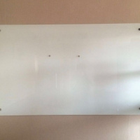 钢化磁性玻璃白板玻璃磁性写字板会议办公教学玻璃黑板定做尺寸 超白圆角（外地含安装） 90*120