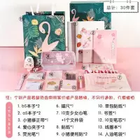 文具套装礼盒韩国少女心创意学习用品精美大礼包初中高中学生 火烈鸟礼盒礼袋版