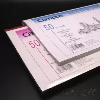 渡边campus素描本 a4/a3美术写生本速写本彩铅本图画本素描纸 A3胶装(封面随机)