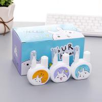 韩具卡通可爱修正液涂刷两用多功能涂改液15ml学生用改正无毒快干 BT-5264 3支