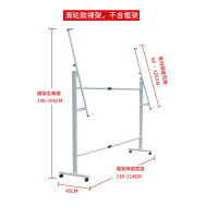 广告架子海报架展板架学校幼儿园公告栏展示架子展架折叠支架 滑轮款伸缩展板架