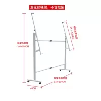 广告架子海报架展板架学校幼儿园公告栏展示架子展架折叠支架 滑轮款伸缩展板架