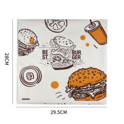 汉堡纸一次性防油纸袋鸡肉卷面包烘焙食品包装纸900张 巨无霸900张