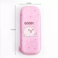 鹿的岛大号笔袋z粉色多功能大容量笔盒创意文具盒铅笔盒 小猪小号 单款笔袋
