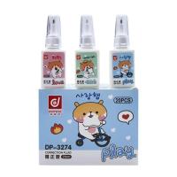 修正液无毒速干可爱学生卡通涂改液 3274 四支(共80毫升)
