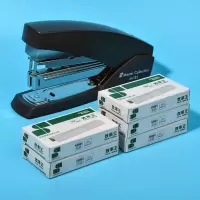 60页订书机办公用学生用中号小号小型家用省力订书器装订机厚层 黑订50页+2盒20页钉3盒50页钉