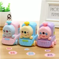学生削笔器手摇卷笔刀铅笔削笔机创意可爱卡通车转笔刀 紫色小火车自动进笔