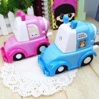 9116金属削笔器铁壳转笔刀自动铅笔刀商务办公手摇卷笔削笔刀 随机颜色[小汽车]不送铅笔