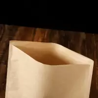 牛皮纸食品包装袋一次性防油打包手抓煎饼肉夹馍小吃烧烤烧饼纸袋 13宽15长1000个