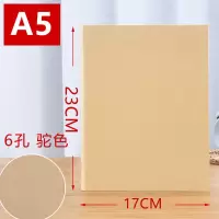 水彩素描本b5/a4复古牛皮纸活页手账绘画本美术16k手绘加厚速写 A5外壳+[120g素描纸]80张 不带复古金属护角