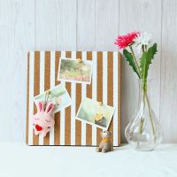 幼儿园软木板照片墙背景梦想板背胶个性创意小清新自粘六边形 方形条纹23.5*23.5*1.2