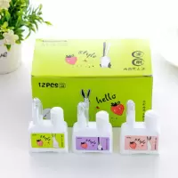 涂刷两用型15ml涂改液 无毒快干多功能两用修正液可爱学生用改错 5258(15ml) 12支