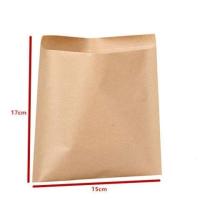 烧烤面筋烤串小吃外卖打包装 锅盔空白防油纸袋牛皮1件 高17宽15900