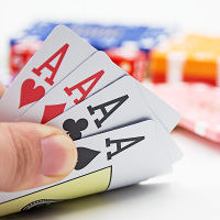 德州扑克牌成人大字pvc塑料扑克牌 防水可水洗308