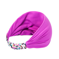 运动头带女跑步头巾吸汗带止汗防汗宽发带速干时尚束带护头带|WQPJ162827-梅紫色