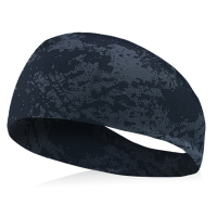 运动吸汗头带男头巾护额头戴止汗跑步篮球健身发带女防汗骑行瑜伽|涂鸦黑