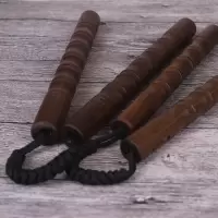 南美紫檀硬木双节棍成人实战实木绳索双截棍防身李小龙实心二节棍