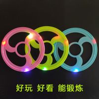 2-8岁闪光滚铁环儿童玩具户外运动怀旧推环塑料滚铁环手持风火轮