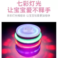 发光男孩仿木陀螺玩具七彩发光音乐成人旋转陀螺儿童电动平衡玩具