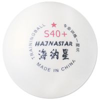 海纳星一星乒乓球s40+新材料训练比赛球40mm发球机|5个装-白色耐打型一星球