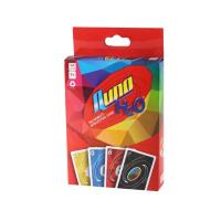 正版uno纸牌卡牌游戏牌铁盒优诺pvc塑料扑克牌桌游成人休闲聚会|钻石版纸质QUNO炫彩版