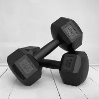 哑铃女一对瘦臂家用男士健身器材练臂肌5kg10公斤1520kg包胶亚铃