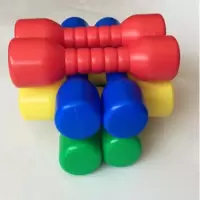 幼儿园早操器械加厚塑料有声哑铃儿童户外健身玩具体操舞蹈哑铃