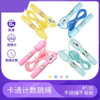 跳绳子小学生卡通计数跳绳儿童喜爱麻花跳绳中小学幼儿园跳绳