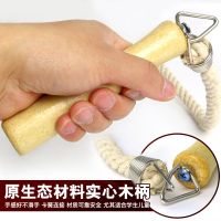 跳绳木柄学生集体儿童中考棉麻团队长跳绳子成人群体10米健身减肥