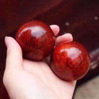 海南黄花梨小叶紫檀健身球保健按摩手球紫檀手把件中老年红木礼品