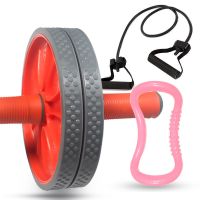静音健腹轮双轮健腹器减肥健身器材滚轮腹部胸肌训练瘦肚子运动