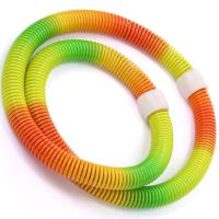 七彩成人呼啦圈女式瘦腰加重减肥收腹软式弹簧哗啦圈健身腹