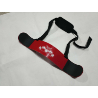 二头肌板肱二头肌训练板铝合金哑铃力量弯举托板杠铃锻炼固定架|红色圆头铝合金