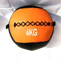 私教pu健身软药球壁球墙球非弹力实心球不稳定平衡训练康复重力球|4kg