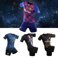 足球服套装男足球运动队服成人儿童训练服力巴萨球衣印字服装