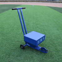 道路划线车石灰粉工地施工撒灰器撒灰线工具地面画线车画线神器|蓝色带盖加厚款