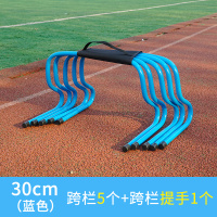 跨栏架障碍栏儿童跨栏幼儿园小栏架灵敏训练小跨栏架足球训练器材|30cm（蓝色）跨栏5个+跨栏提手1个