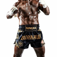 泰国播求男泰拳短裤拳击搏击mma格斗ufc女训练儿童搏击散打服拳击
