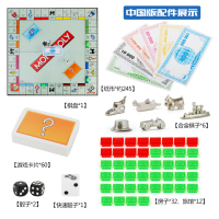 正版大富翁游戏棋经典豪华版超大号儿童之旅成年桌游|精装中国版